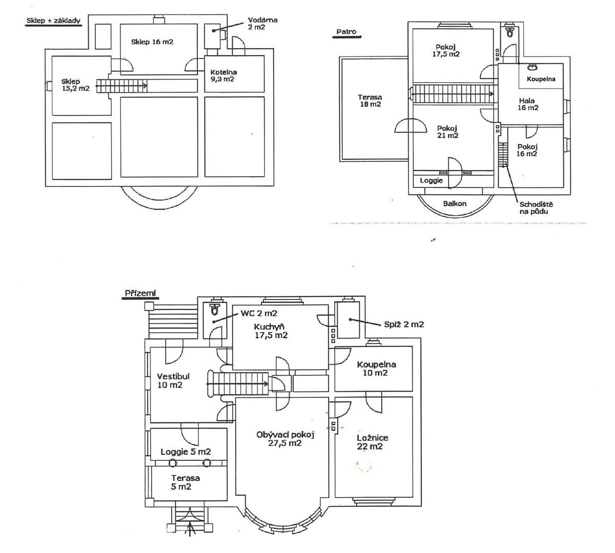 Vila 5+1, 235 m² na pozemku 5 427 m², Kouřim — fotografie