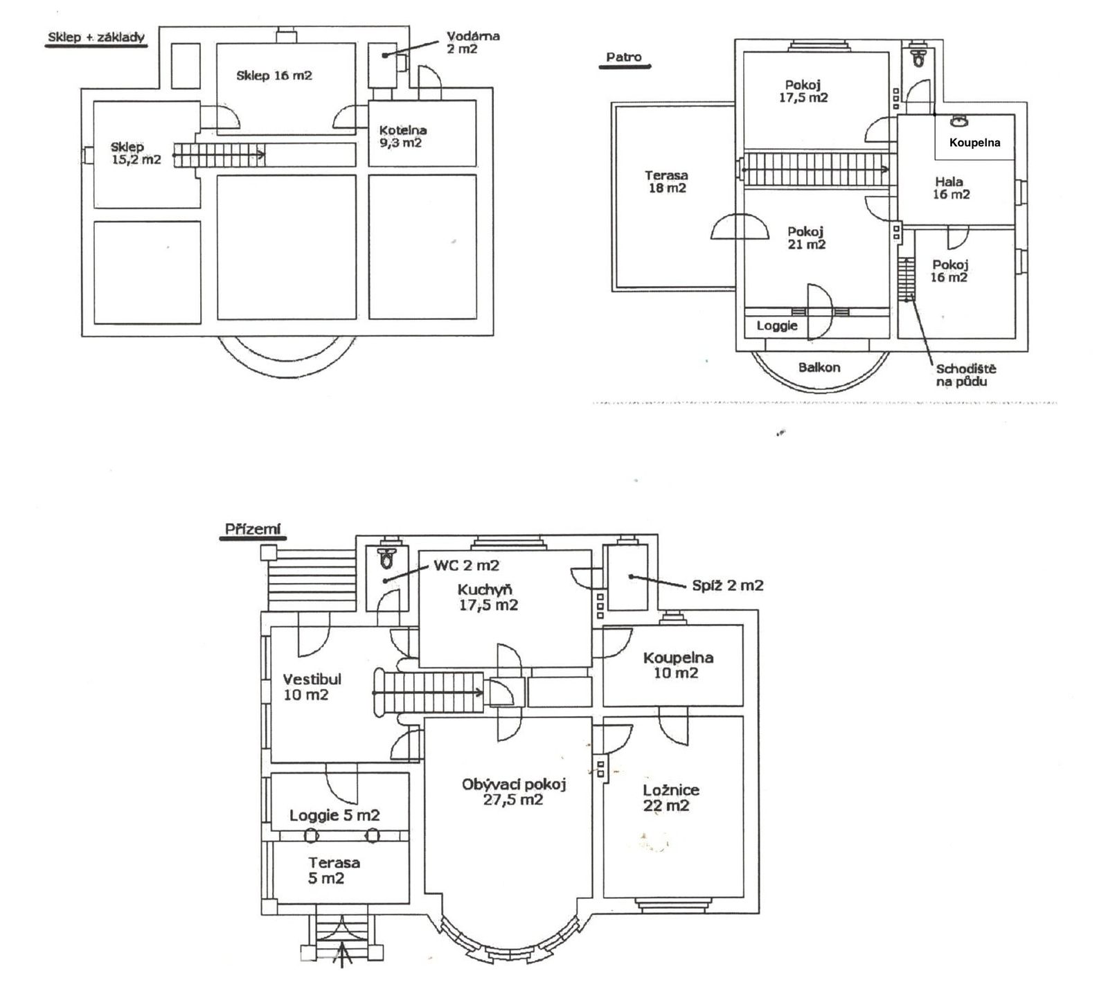 Vila 5+1, 235 m² s parkem 5 427 m², Kouřim — fotografie
