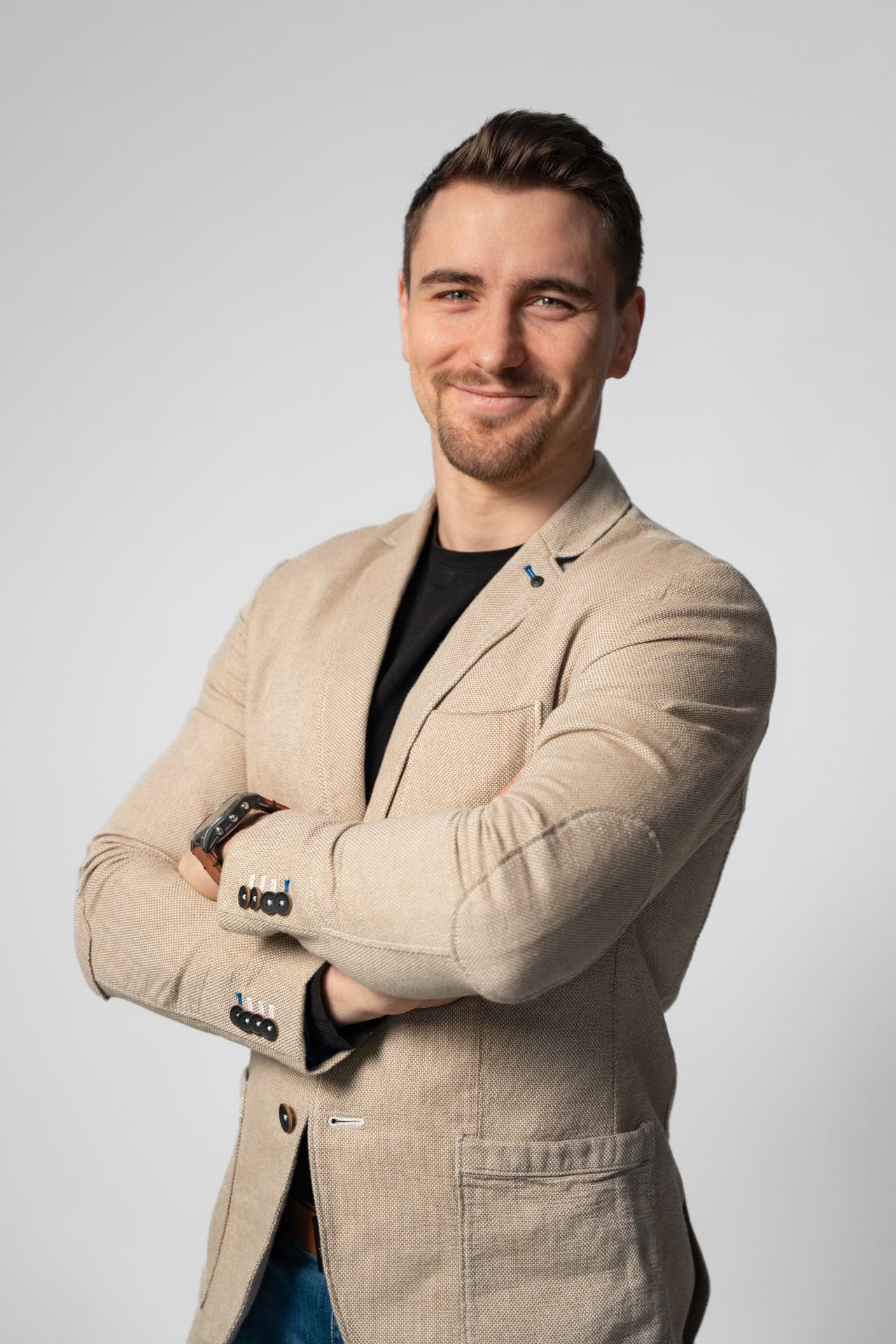 Portrét realitního makléře Oldřicha Vargy